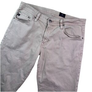 Ag Adriano Goldschmied Pink Straight Leg Jeans 31x34 (length Measures 31")